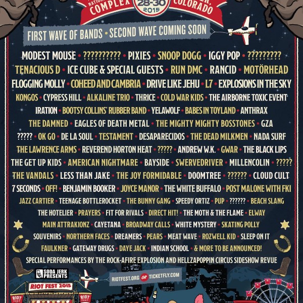 Riot Fest Denver 2015 Lineup Announced Featuring Modest Mouse, Pixies ...