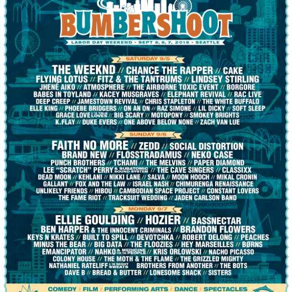 Bumbershoot 2015 Lineup Announced Featuring The Weeknd, Ellie Goulding ...