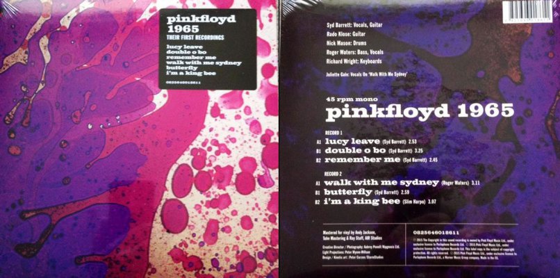 Pink Floyd Released Limited 1965 – Their First Recordings EP On Black ...