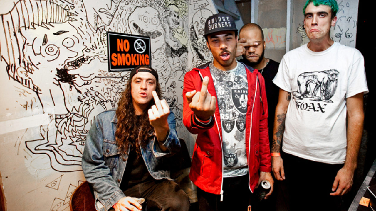 Trash Talk sign with Odd Future Records