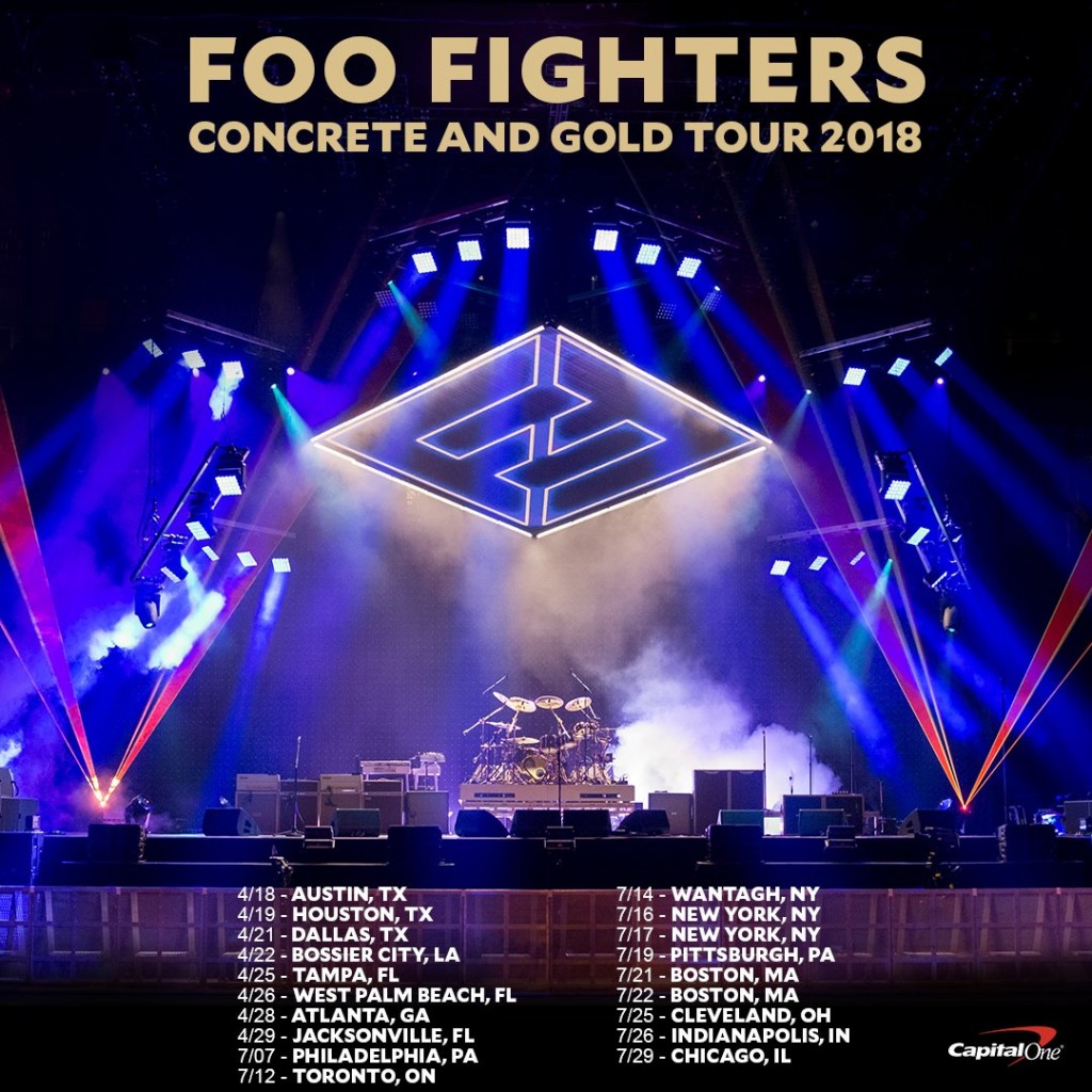 Foo Fighters Announce 2018 Concrete & Gold Tour Dates mxdwn Music