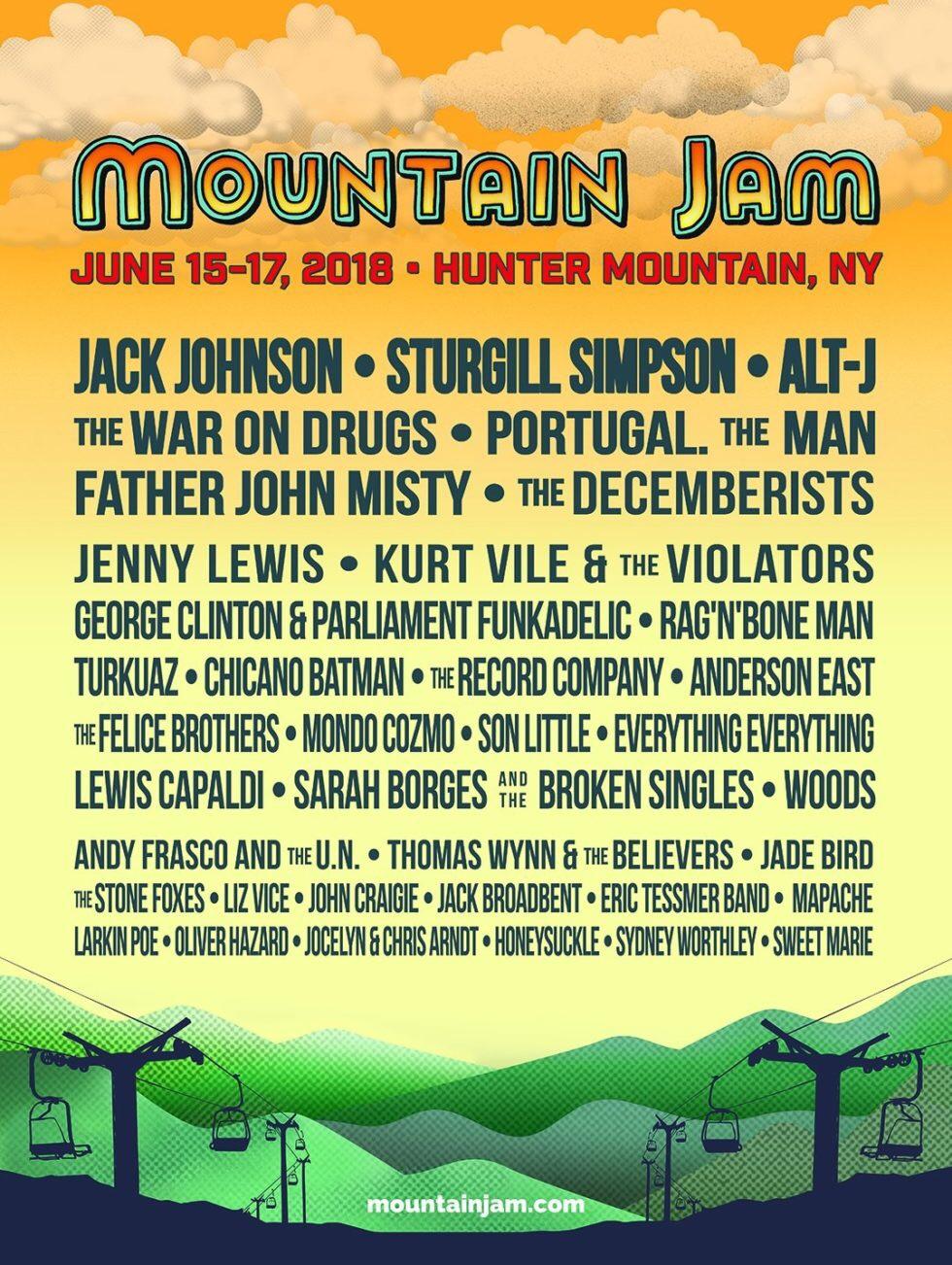 Mountain Jam Music Festival Announces 2018 Lineup Featuring Jack