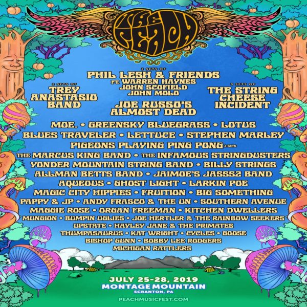 The Peach Music Festival Announces 2019 Lineup Featuring Greensky ...