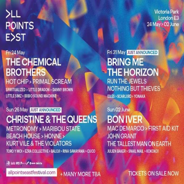 All Points East Announces 2019 Lineup Including Bon Iver, Run The ...