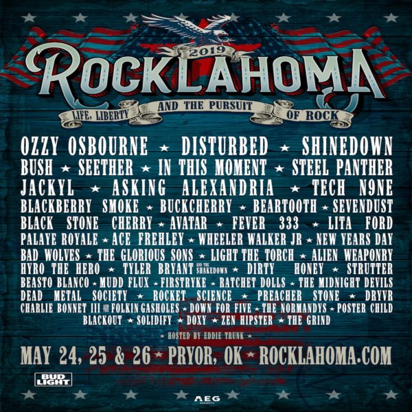 Rocklahoma Music Festival Announces 2019 Lineup Including Ozzy Osbourne