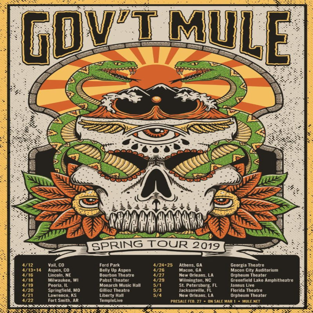 Gov't Mule Announces Spring 2019 Tour Dates mxdwn Music