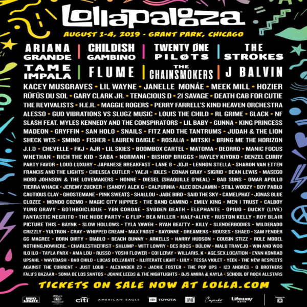 Lollapalooza Music Festival Announces 2019 Lineup ...