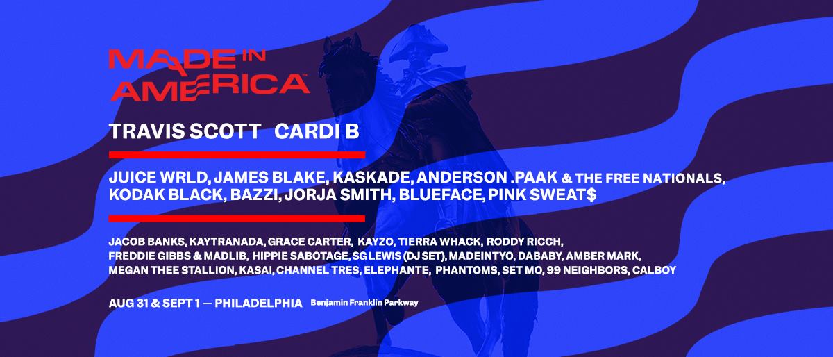 Made In America Festival Announces 2019 Lineup Featuring Cardi B,