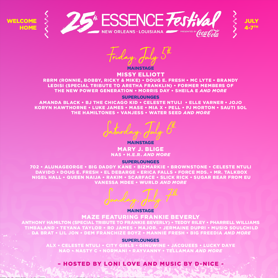 Essence Music Festival Announces 2019 Lineup Including Mary J. Blige