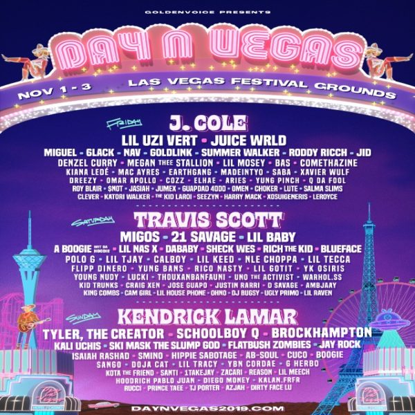 Day N Vegas Announces Inaugural 2019 Lineup Featuring Kendrick Lamar ...