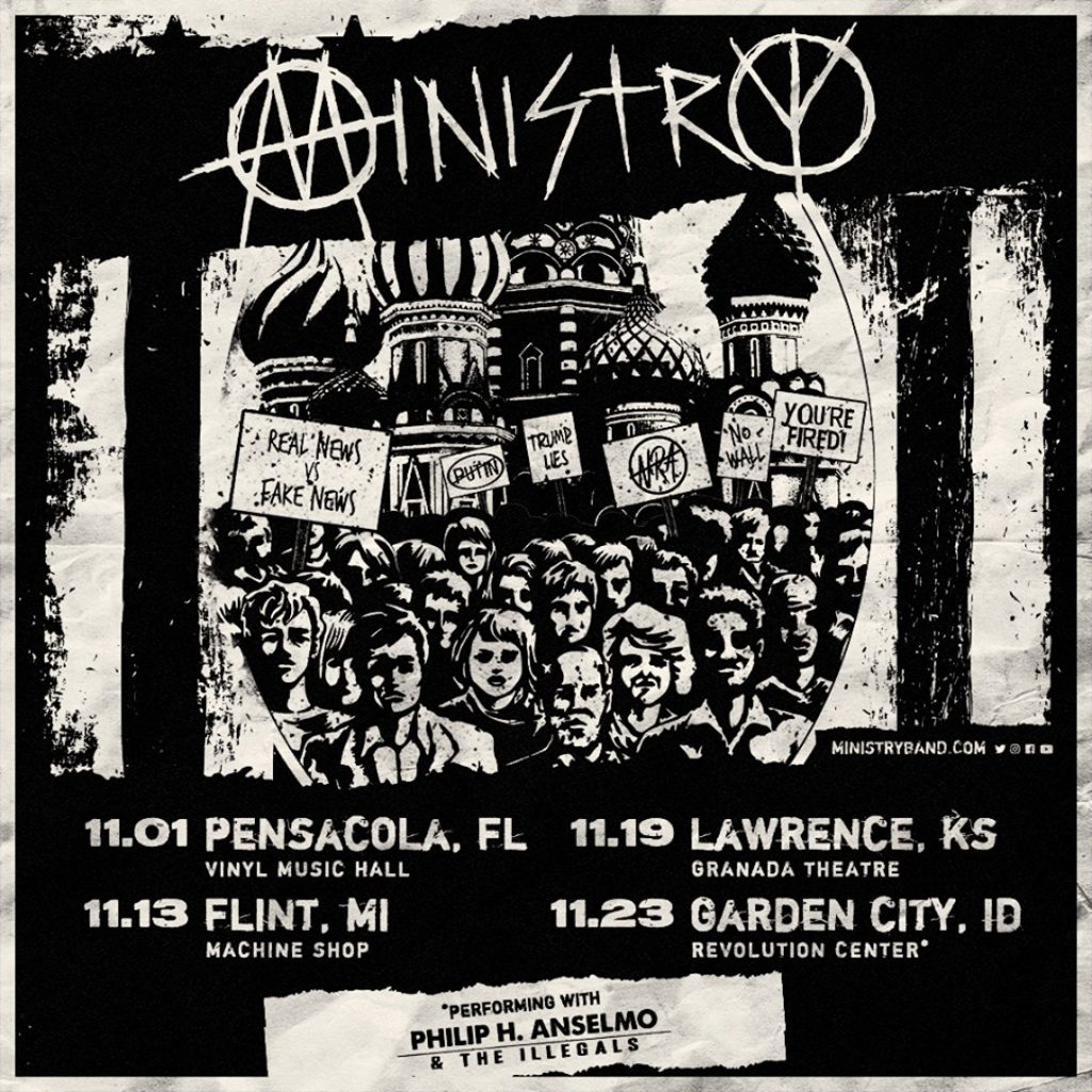 Ministry Announces Fall 2019 North American Tour Dates - mxdwn Music