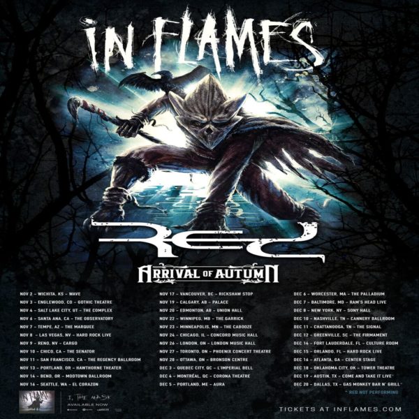 In Flames Announces Winter 2019 Tour Dates - mxdwn Music