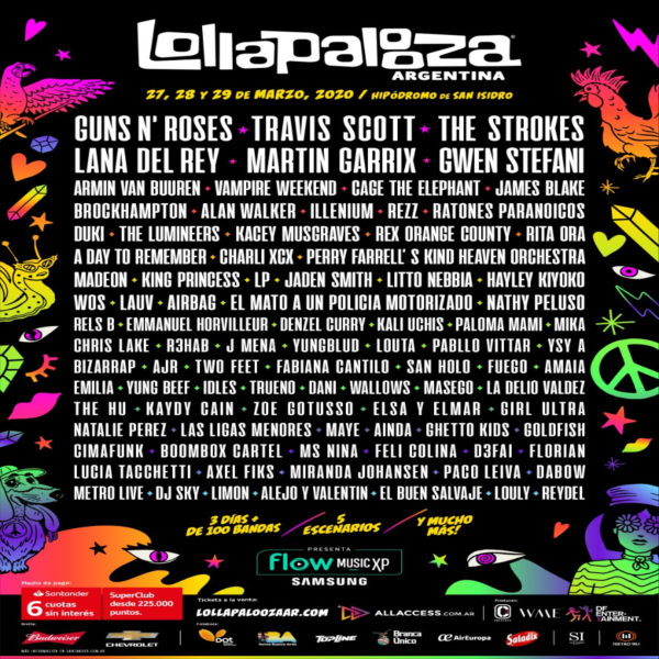 Lollapalooza Argentina Announces 2020 Lineup Featuring Guns 'N Roses ...