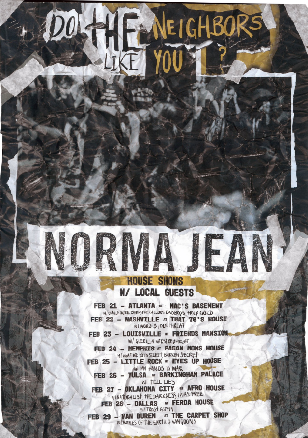 Norma Jean Announces Winter 2020 House Show Tour Dates mxdwn Music