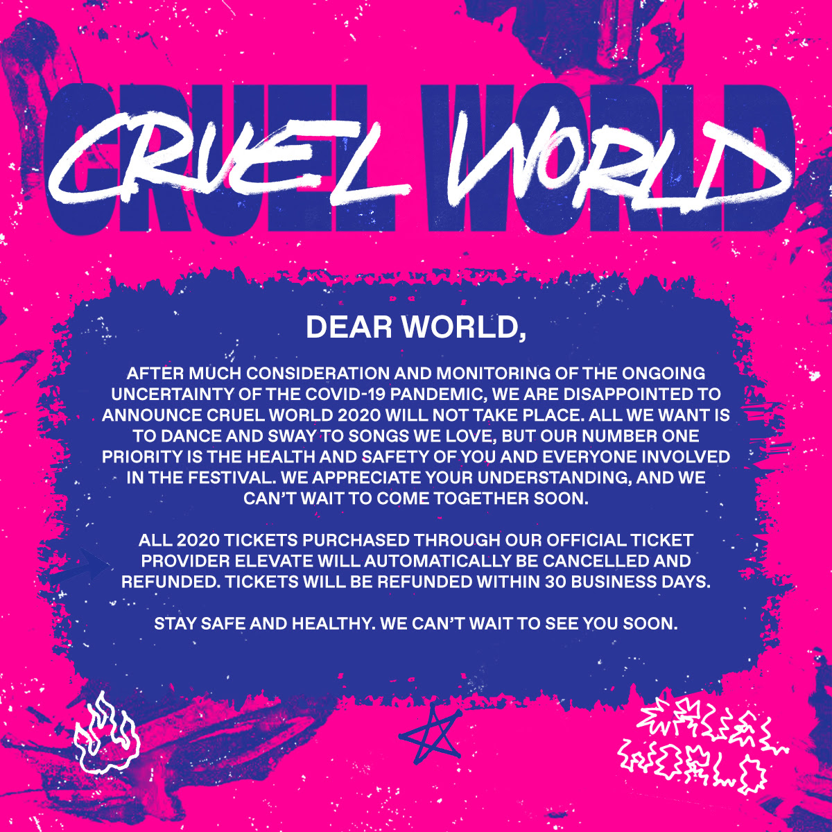 Cruel World Festival Featuring Bauhaus, Morrissey and More Cancelled