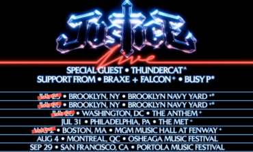 Justice lit up Brooklyn Navy Yard on July 25th and 26th