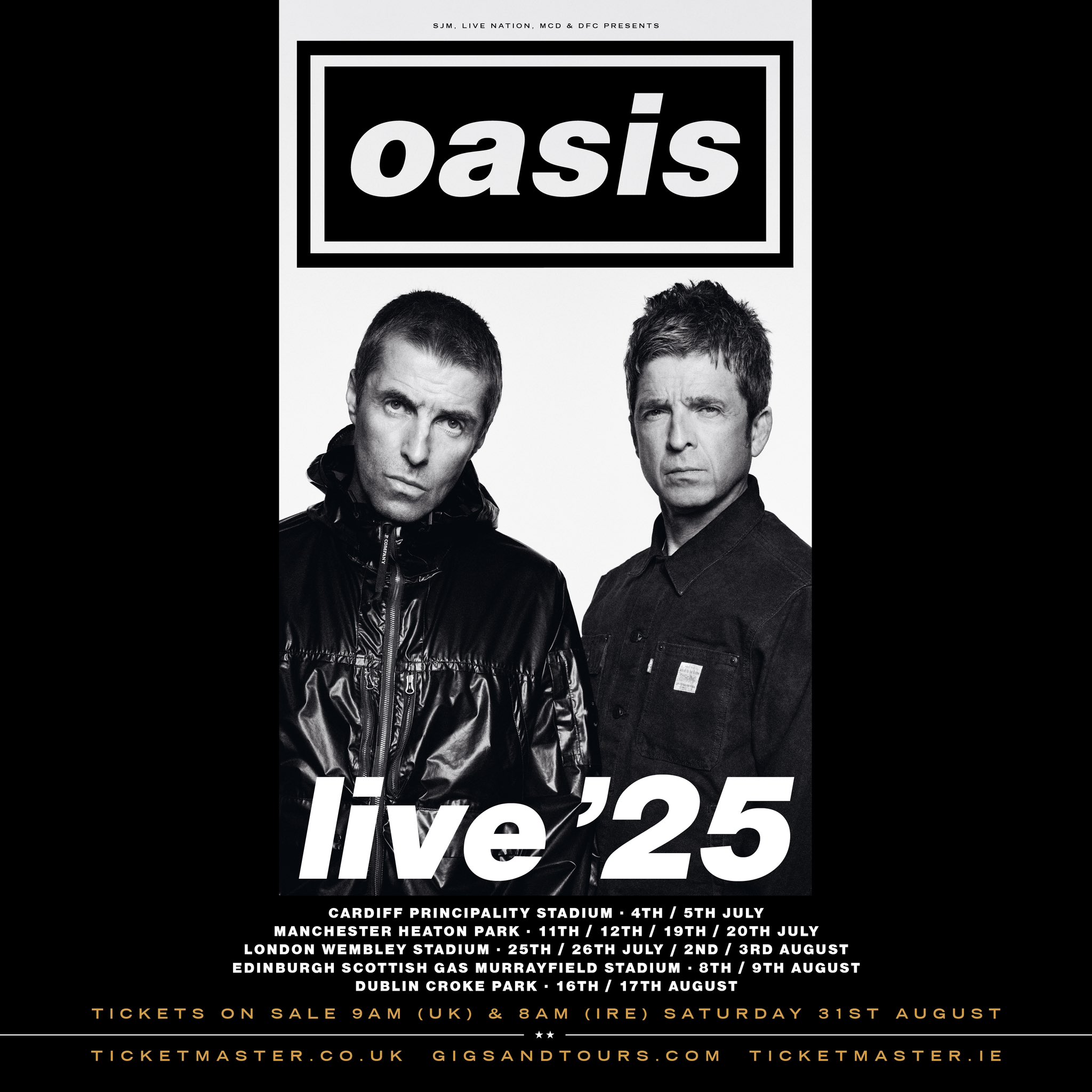 Oasis live '25 ツアー パンフレット レコードサイズ Oasis live '25 ツアー パンフレット レコードサイズ